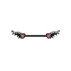 Breast Ring Zinc Alloy Geometric Spider Bat Style Stainless Steel