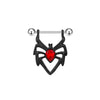 Breast Ring Zinc Alloy Geometric Spider Bat Style Stainless Steel