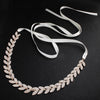 Bridal Belt Metal Leaf Pattern Electroplated Waist Chain Wedding Dress Accessories