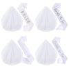 Bridal Doublelayer Rhinestone Veil Shoulder Strap Set With Onion Shape And Hot Lettering Satin Semimanual And Semimechanical Ceremonial Belt