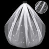 Bridal Doublelayer Rhinestone Veil Shoulder Strap Set With Onion Shape And Hot Lettering Satin Semimanual And Semimechanical Ceremonial Belt