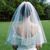 Bridal Embroidered Nylon Letter Veil Women's Wedding Essential Accessories