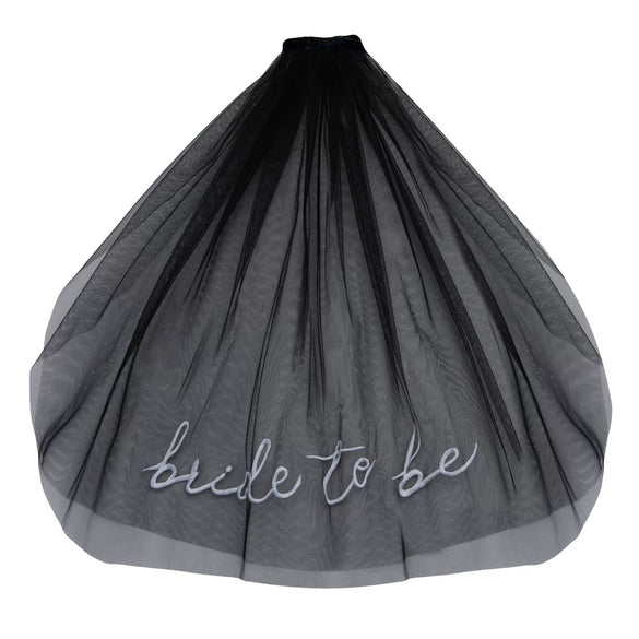 Bridal Embroidered Nylon Letter Veil Women's Wedding Essential Accessories
