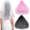 Bridal Embroidered Nylon Letter Veil Women's Wedding Essential Accessories