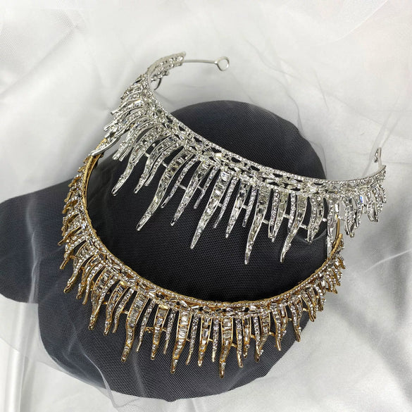 Bridal Hair Accessories Alloy Rhinestone Retro Queen Tiara Highend Headwear Wedding Dress Crown
