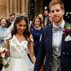 Bridal Hairband Shoulder Strap Veil Badge Suit Satin Alloy Handmade For Wedding