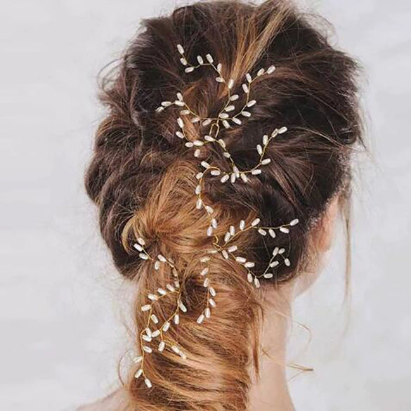 Bridal Headwear Alloy Ushaped Handmade Pearl Hairpin Jewelry Hair Accessories