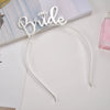 Bridal Headwear Hair Accessories Alloy Letter Style Electroplated Wedding Crown Headband