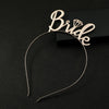 Bridal Headwear Hair Accessories Alloy Letter Style Electroplated Wedding Crown Headband