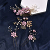 Bridal Headwear New Forest Blue Flower Hair Comb Knot Wedding Accessories