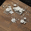 Bridal Headwear New Forest Blue Flower Hair Comb Knot Wedding Accessories