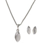 Bridal Jewelry Suit Earrings And Necklace Set For Women And Unisex With Alloy Material Plant Flowers Style Gem Inlaid Design Box Chain