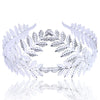 Bridal Leaf Headband Metal Baroque Flower Design Electroplated Hair Accessories