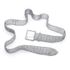 Bridal Metal Waist Chain With Square Buckle And Diamond Design