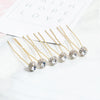 Bridal Rhinestone Hairpin Set Round Elegant Hair Accessories Wedding Party Hair Clip Headdress