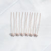 Bridal Rhinestone Hairpin Set Round Elegant Hair Accessories Wedding Party Hair Clip Headdress