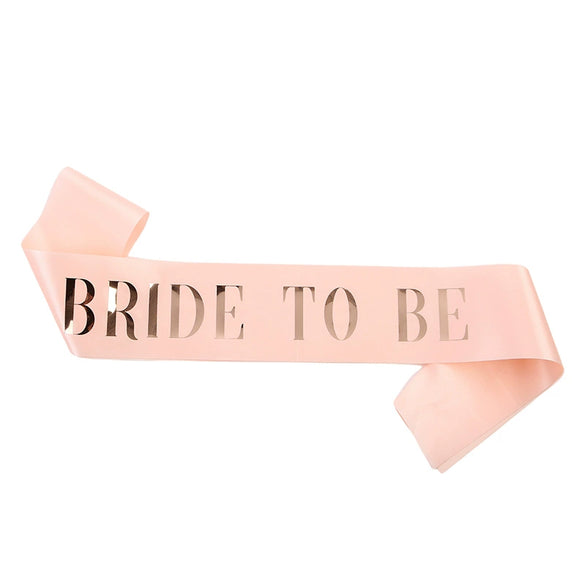 Bridal Shoulder Strap Etiquette Belt Glitter Cloth And Satin Cloth Bronzing Luxury Wedding Decoration