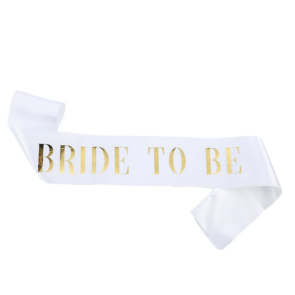 Bridal Shoulder Strap Etiquette Belt Glitter Cloth And Satin Cloth Bronzing Luxury Wedding Decoration