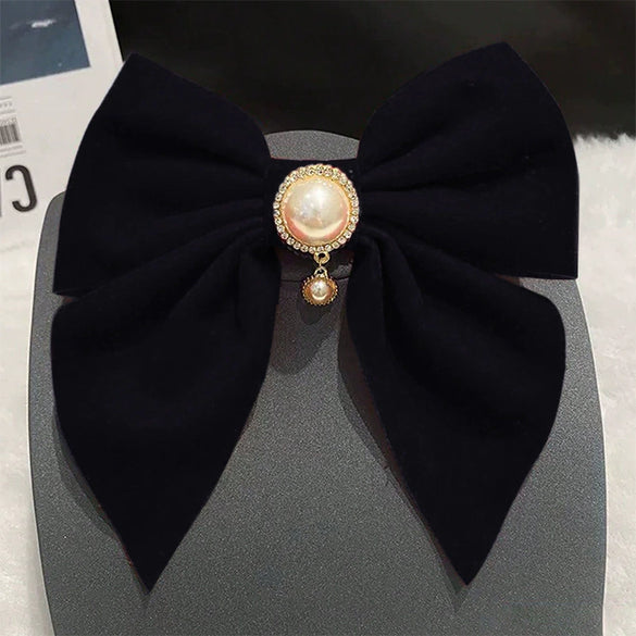Bridal Toast Bow Hairpin Plush Princess Style Purely Handmade Hair Accessories