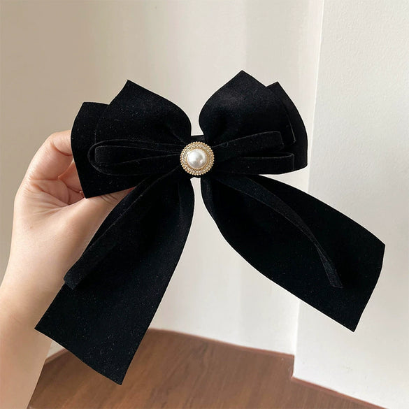 Bridal Toast Bow Hairpin Plush Princess Style Purely Handmade Hair Accessories