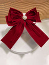 Bridal Toast Bow Hairpin Plush Princess Style Purely Handmade Hair Accessories