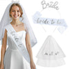 Bridal Veil Headband Wedding Essential Satin Alloy Alloy Semimanual And Semimechanical