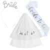 Bridal Veil Headband Wedding Essential Satin Alloy Alloy Semimanual And Semimechanical