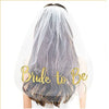 Bridal Veil Nylon With Letters Numbers Text Pattern For Women