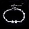 Bride Wedding Jewelry Set Threepiece Set Brilliant Rhinestone Zircon Tears Drop Necklace Earrings Bracelet