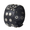 Punk Bracelet Fashion Cowhide Skull Alloy Head Bracelet Rock Cowhide Bracelet Jewelry
