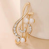 Brooch Alloy Pearl Flower Electroplated Fashion Accessories