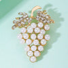 Brooch Alloy Pearl Flower Electroplated Fashion Accessories