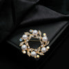 Brooch Alloy Pearl Star Electroplating Fashion Light Luxury Style Accessories