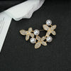 Brooch Women's Zinc Alloy Flower Pattern Electroplating Clothing Accessories