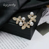 Brooch Women's Zinc Alloy Flower Pattern Electroplating Clothing Accessories