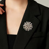 Brooch Zinc Alloy Flower Electroplating For Women