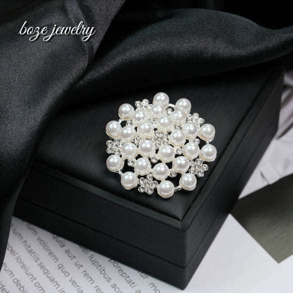 Brooch Zinc Alloy Flower Electroplating For Women