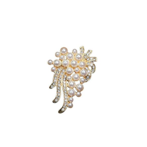 Brooch Zinc Alloy Leaf Pattern Electroplating