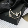 Brooch Zinc Alloy Star Shape Diamondencrusted Electroplating