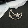 Brooch Zinc Alloy Star Shape Diamondencrusted Electroplating