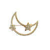 Brooch Zinc Alloy Star Shape Diamondencrusted Electroplating
