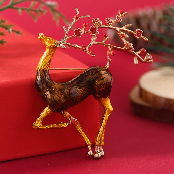 Brooches Enamel Alloy Electroplating Unisex Christmas Style