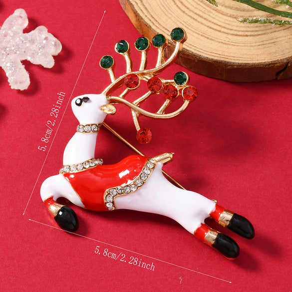 Brooches Enamel Alloy Electroplating Unisex Christmas Style
