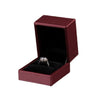 Brushed Pu Leather And Plastic Jewelry Box For Rings Necklaces And Bracelets