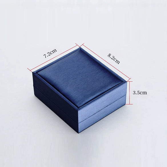 Brushed Pu Leather And Plastic Jewelry Box For Rings Necklaces And Bracelets