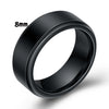 Brushed Purple Tungsten Steel Geometric Ring With Electroplated Finish For Unisex Couple Style Wholesale