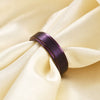 Brushed Purple Tungsten Steel Geometric Ring With Electroplated Finish For Unisex Couple Style Wholesale