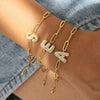 Bubble Balloons Pclip Chain Adjustment Bracelet Copper Electroplated With Letters Numbers Text For Women