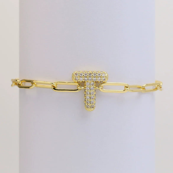 Bubble Balloons Pclip Chain Adjustment Bracelet Copper Electroplated With Letters Numbers Text For Women