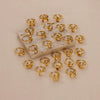 Bubble Letter Ring Gold Electroplated Unisex Women's Ring